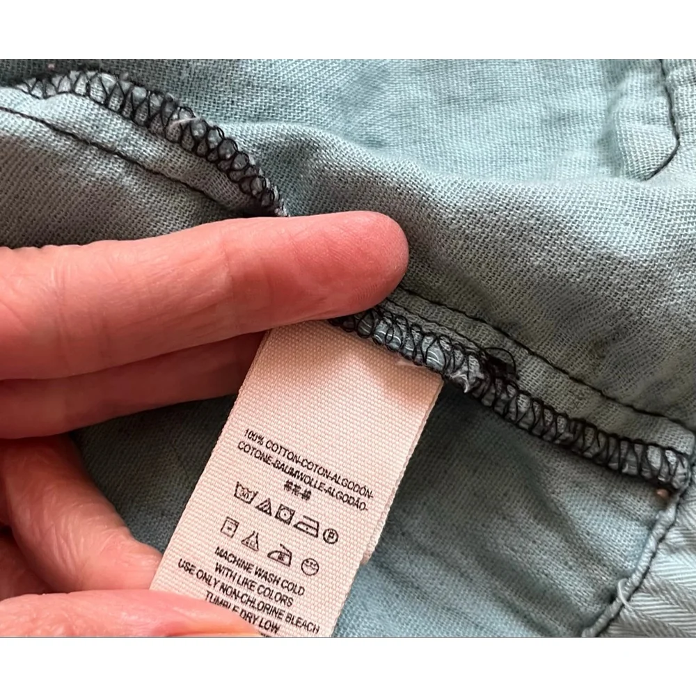 Free People double cloth jacket military drawstring M